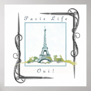 Poster Fronteira Vitoriana da Aquarela de Paris