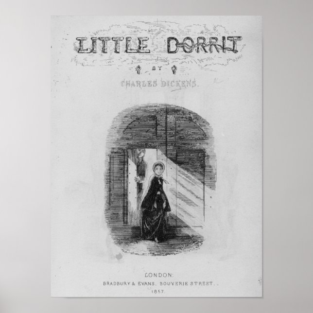 Poster Frontispece para "Little Dorrit" por Charles (Frente)