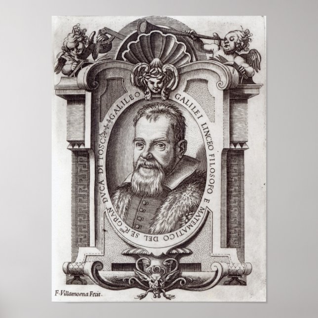 Póster Frontispício a "Il Saggiatore" por Galileo (Frente)