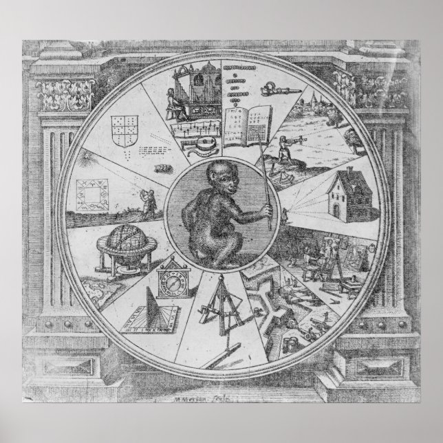 Poster Frontispício ao Utriusque de Robert Fludd (Frente)