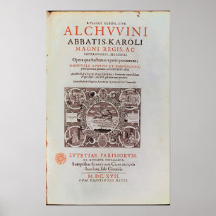 Póster Frontispício 'de Abbatis Karoli Magni Regis