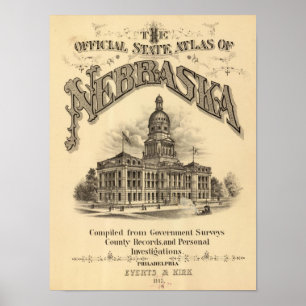 Póster Frontispício do atlas de Nebraska