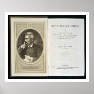 Póster Frontispiece a "através do continente escuro", po
