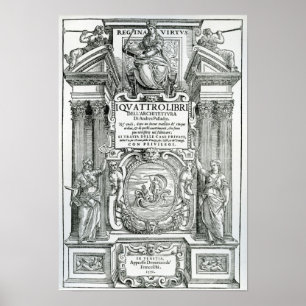 Poster Frontispiece 'ao dell'architettura do libri de