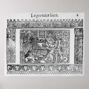 Póster Frontispiece ao primeiro livro de Utopia