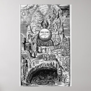 Poster Frontispiece aos "emblemas" de George Wither, 1635