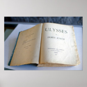 Poster Frontispiece de "Ulysses" por James Joyce