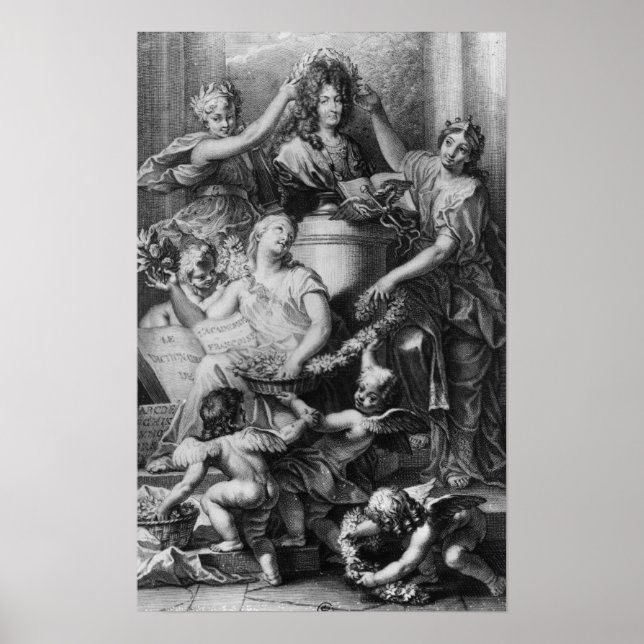 Poster Frontispiece "Dicionário da Academia Francesa" (Frente)