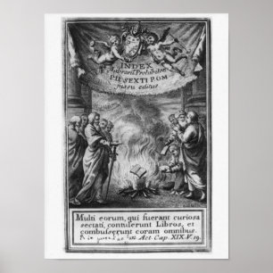 Póster Frontispiece 'do índice Librorum Prohibitorum
