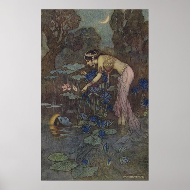 Poster Frontispiece Sita encontra Rama entre os lótus (Frente)