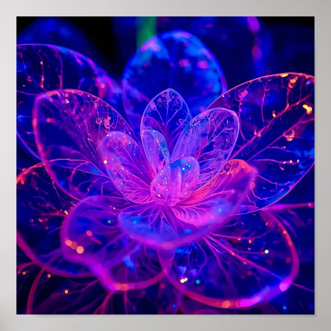 Poster Frosted Glass Bloom (Frente)