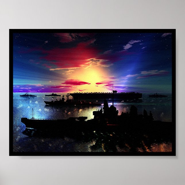 Póster Frota de Batalha - Fin - (Frente)