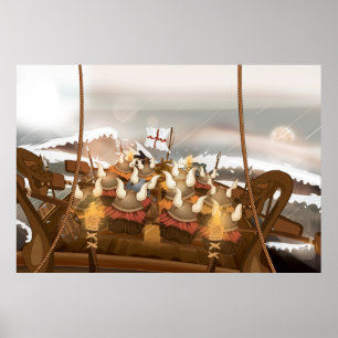 Póster Frota de Invasão Viking