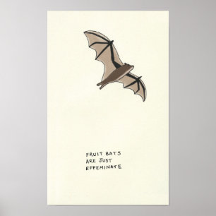 Poster fruit bat trivia