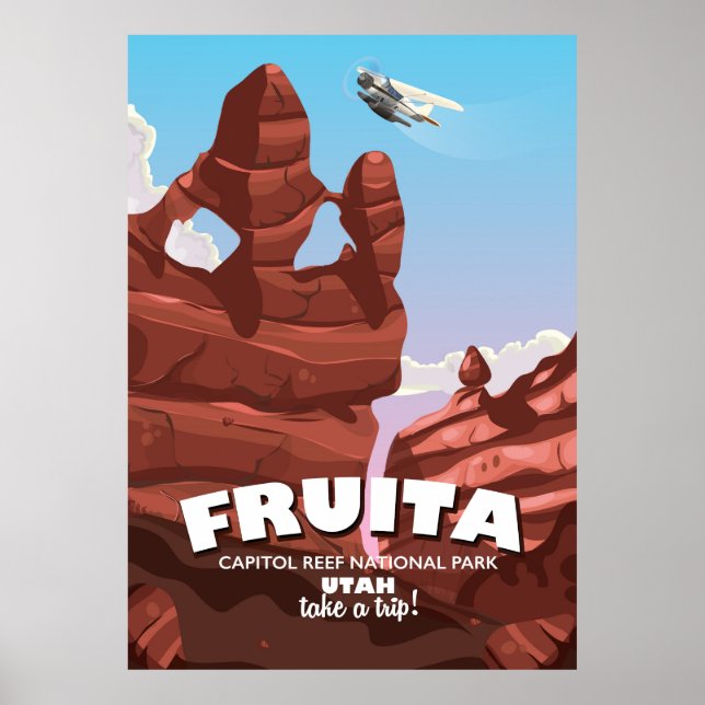 Poster Fruita Capitol Reef Parque Nacional Utah (Frente)