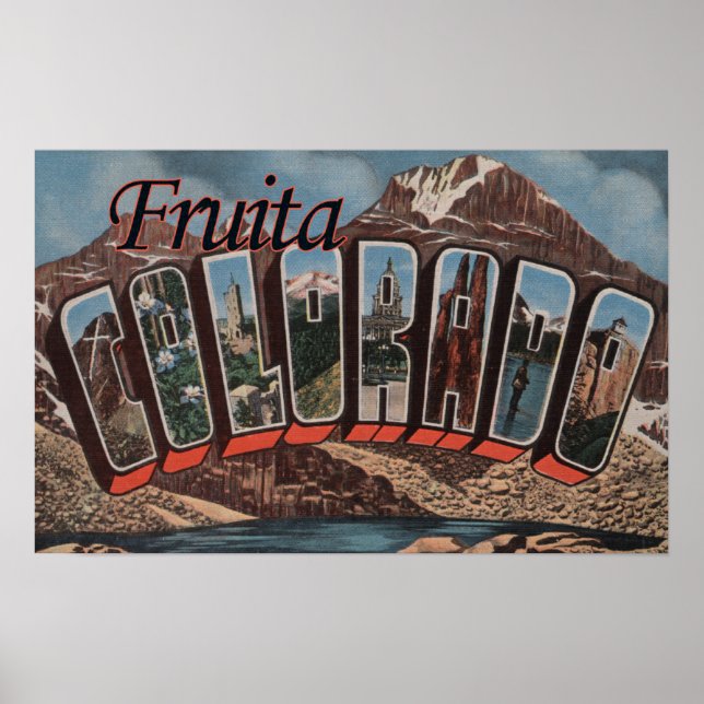 Póster Fruita, Colorado - Grandes Cenas de Letra (Frente)