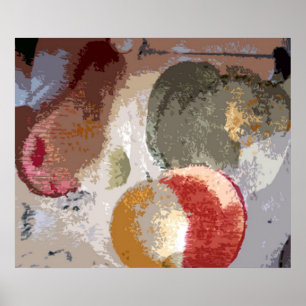 Poster Fruta abstrato
