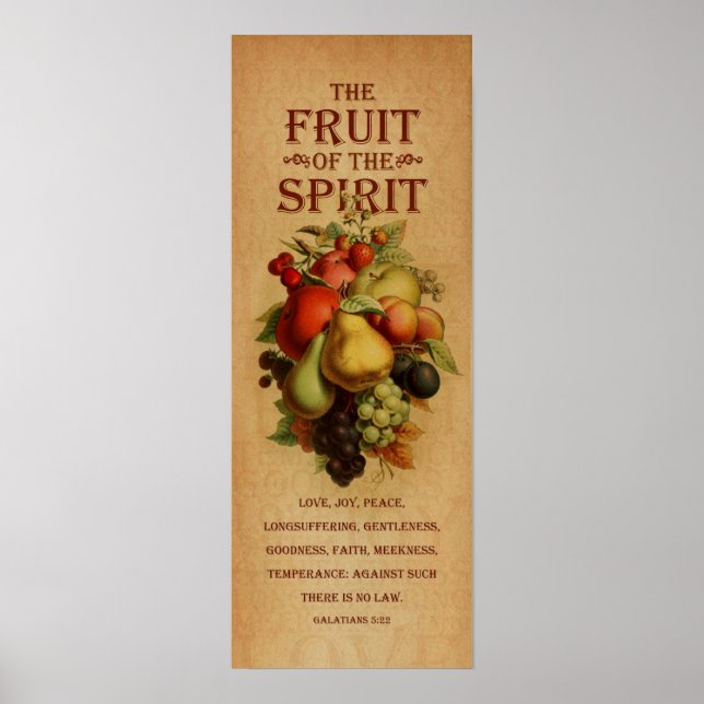 Póster Fruta da Espírito (Frente)