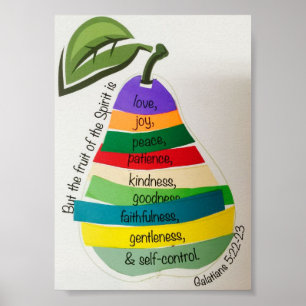 Poster Fruta da Imagem Espiritual 5x7