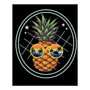 Póster fruta de abacaxi