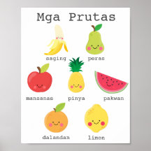 Fruta de aprendizado de crianças filipinas