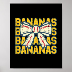 Poster Fruta de Banana Arco de Fita Meninas Crianças T-sh