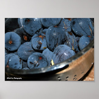 Poster Fruta de figo em escorredor