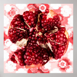 Poster Fruta de Ruby Pomegranate