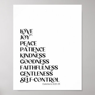 Poster Fruta do Decor da Parede Cristã Espirituosa