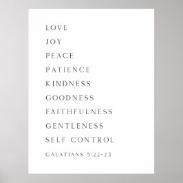 Poster Fruta do Espírito Galáctico 5:22-23