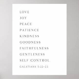 Poster Fruta do Espírito Galáctico 5:22-23