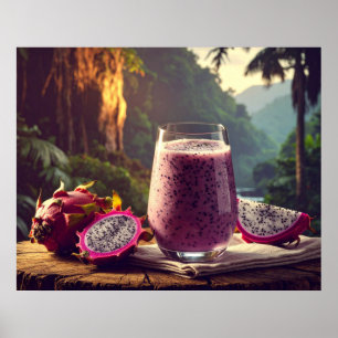 POSTER FRUTA DRAGÃO - PITAHAYA - FRUTAS EXÓTICAS