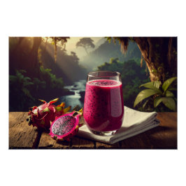 Póster FRUTA DRAGÃO VERMELHA (Venus Pitahaya) - FRUTAS EX