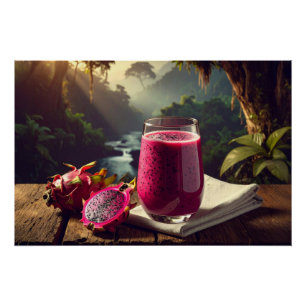 Póster FRUTA DRAGÃO VERMELHA (Venus Pitahaya) - FRUTAS EX