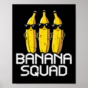 Poster Fruta Engraçada da equipe de da Banana