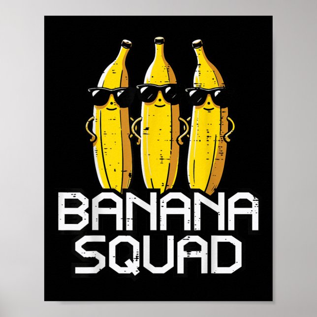 Poster Fruta Engraçada da equipe de  da Banana (Frente)