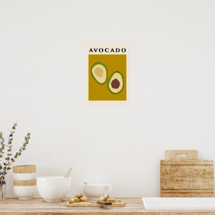 Poster Fruta Exótica Abstrata Boho
