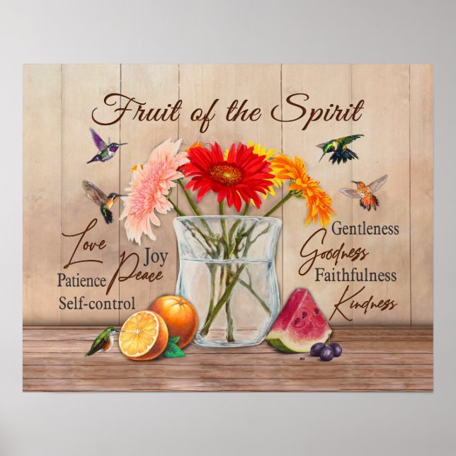 Poster Fruta Hummingbird Dos Presentes De Aquecimento Dom (Frente)