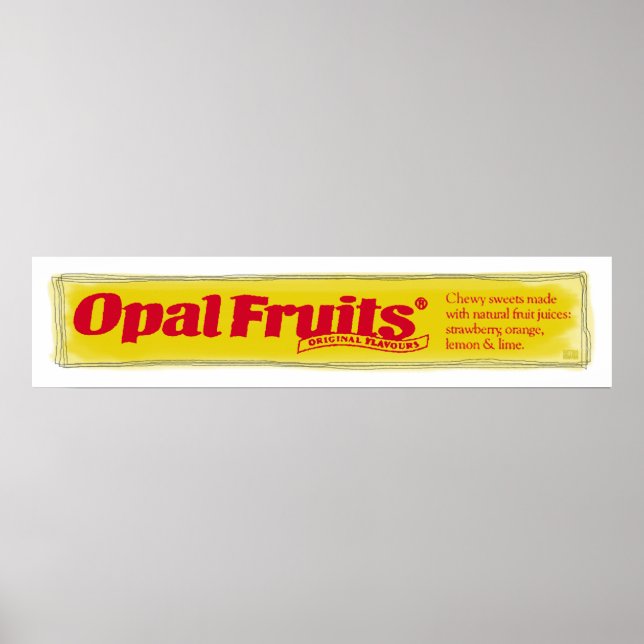 Poster Fruta Opal (Frente)