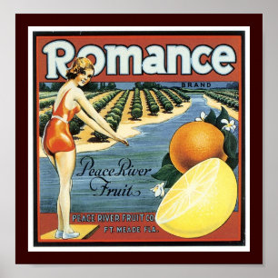 Poster Fruta romance de Peace River da marca