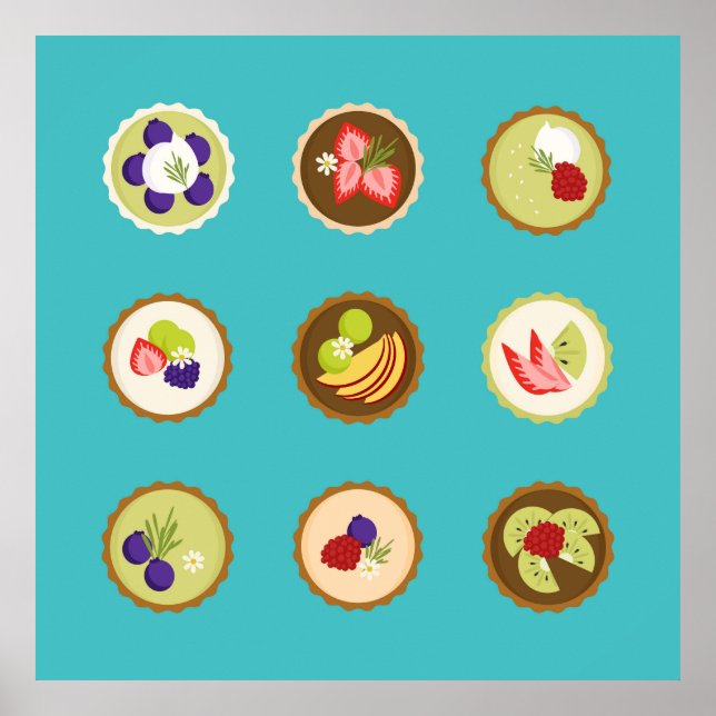 Poster Fruta Tarts (Frente)