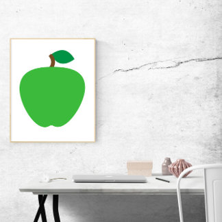 Poster Fruta Verde da Apple