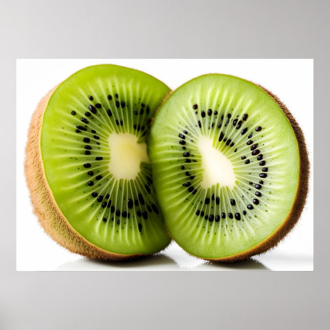Poster Fruta verde kiwi (Frente)