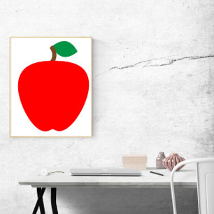 Poster Fruta Vermelha Apple