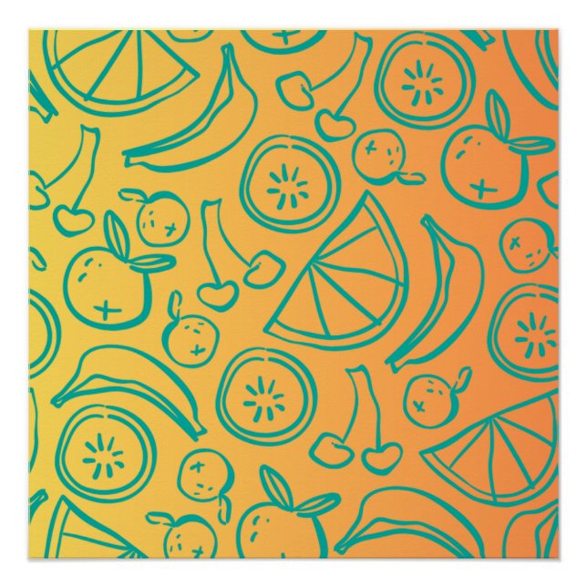 Póster Frutas (Frente)