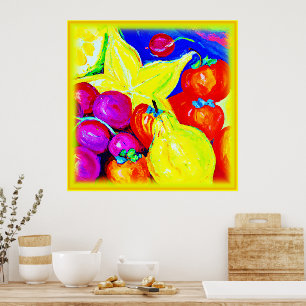 Poster Frutas brilhantes e Céus Estelares. Comprar Agora