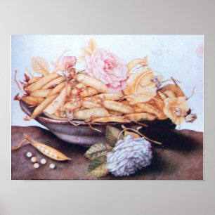 POSTER FRUTAS DA ESTAÇÃO 6 - FEIJÕES E ROSAS