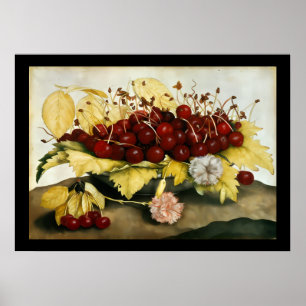 PÓSTER FRUTAS DA ESTAÇÃO / CEREJAS E CRAVOS