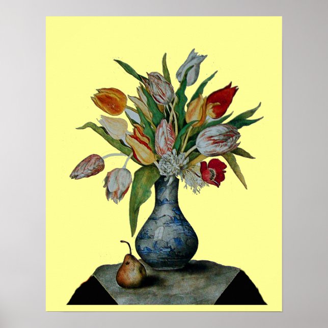 POSTER FRUTAS DA ESTAÇÃO - TULIPAS (Frente)