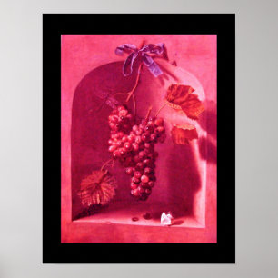 Poster FRUTAS DA SEASON - PROSPERITY rosa - roxo